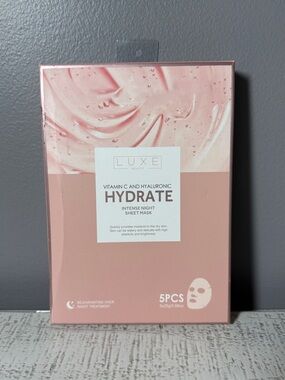 Luxe Hydrate Intense Night Sheet Mask - Pink (5pcs)